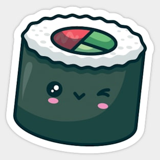 Sushi Roll Wink Sticker